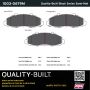 MPA 1003-0679M Quality-Built Black Series Semi-Metallic Brake Pads