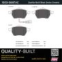 MPA 1003-0687AC Quality-Built Black Series Ceramic Brake Pads w/ Hardware