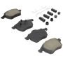 MPA 1003-0687C Quality-Built Black Series Ceramic Brake Pads w/ Hardware
