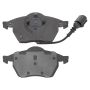 MPA 1003-0687M Quality-Built Black Series Semi-Metallic Brake Pads w/ Hardware