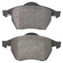 MPA 1003-0687M Quality-Built Black Series Semi-Metallic Brake Pads w/ Hardware