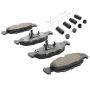 MPA 1003-0688C Quality-Built Black Series Ceramic Brake Pads w/ Hardware