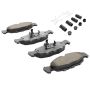 MPA 1003-0688M Quality-Built Black Series Semi-Metallic Brake Pads w/ Hardware