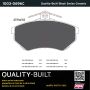 MPA 1003-0696C Quality-Built Black Series Ceramic Brake Pads w/ Hardware