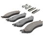 MPA 1003-0702M Quality-Built Black Series Semi-Metallic Brake Pads w/ Hardware