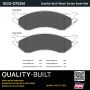 MPA 1003-0702M Quality-Built Black Series Semi-Metallic Brake Pads w/ Hardware
