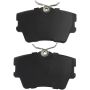 MPA 1003-0706M Quality-Built Black Series Semi-Metallic Brake Pads w/ Hardware