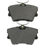 MPA 1003-0706M Quality-Built Black Series Semi-Metallic Brake Pads w/ Hardware