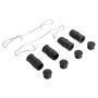 MPA 1003-0710C Quality-Built Black Series Ceramic Brake Pads w/ Hardware
