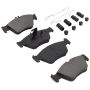 MPA 1003-0710M Quality-Built Black Series Semi-Metallic Brake Pads w/ Hardware