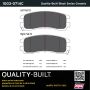 MPA 1003-0714C Quality-Built Black Series Ceramic Brake Pads w/ Hardware