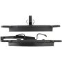 MPA 1003-0715M Quality-Built Black Series Semi-Metallic Brake Pads w/ Hardware
