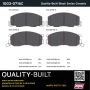 MPA 1003-0716C Quality-Built Black Series Ceramic Brake Pads w/ Hardware