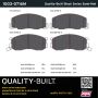 MPA 1003-0716M Quality-Built Black Series Semi-Metallic Brake Pads w/ Hardware