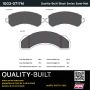 MPA 1003-0717M Quality-Built Black Series Semi-Metallic Brake Pads