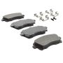 MPA 1003-0721M Quality-Built Black Series Semi-Metallic Brake Pads w/ Hardware