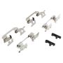 MPA 1003-0722C Quality-Built Black Series Ceramic Brake Pads w/ Hardware