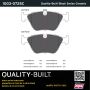 MPA 1003-0725C Quality-Built Black Series Ceramic Brake Pads w/ Hardware