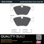 MPA 1003-0725M Quality-Built Black Series Semi-Metallic Brake Pads w/ Hardware