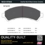 MPA 1003-0726C Quality-Built Black Series Ceramic Brake Pads w/ Hardware
