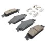 MPA 1003-0727M Quality-Built Black Series Semi-Metallic Brake Pads w/ Hardware