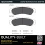MPA 1003-0729M Quality-Built Black Series Semi-Metallic Brake Pads w/ Hardware