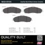 MPA 1003-0731C Quality-Built Black Series Ceramic Brake Pads w/ Hardware