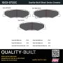 MPA 1003-0732C Quality-Built Black Series Ceramic Brake Pads w/ Hardware