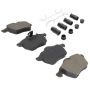 MPA 1003-0736M Quality-Built Black Series Semi-Metallic Brake Pads w/ Hardware