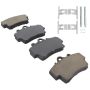 MPA 1003-0737C Quality-Built Black Series Ceramic Brake Pads w/ Hardware