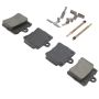 MPA 1003-0739M Quality-Built Black Series Semi-Metallic Brake Pads w/ Hardware