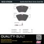 MPA 1003-0740M Quality-Built Black Series Semi-Metallic Brake Pads w/ Hardware