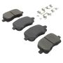 MPA 1003-0741C Quality-Built Black Series Ceramic Brake Pads w/ Hardware