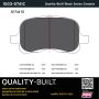 MPA 1003-0741C Quality-Built Black Series Ceramic Brake Pads w/ Hardware