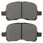 MPA 1003-0741C Quality-Built Black Series Ceramic Brake Pads w/ Hardware