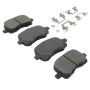 MPA 1003-0741M Quality-Built Black Series Semi-Metallic Brake Pads w/ Hardware