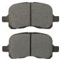 MPA 1003-0741M Quality-Built Black Series Semi-Metallic Brake Pads w/ Hardware