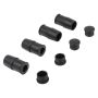 MPA 1003-0746M Quality-Built Black Series Semi-Metallic Brake Pads w/ Hardware
