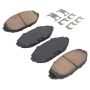 MPA 1003-0748C Quality-Built Black Series Ceramic Brake Pads w/ Hardware