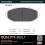 MPA 1003-0748C Quality-Built Black Series Ceramic Brake Pads w/ Hardware