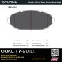 MPA 1003-0748M Quality-Built Black Series Semi-Metallic Brake Pads w/ Hardware