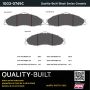 MPA 1003-0749C Quality-Built Black Series Ceramic Brake Pads w/ Hardware
