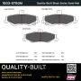 MPA 1003-0750M Quality-Built Black Series Semi-Metallic Brake Pads w/ Hardware