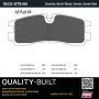 MPA 1003-0754M Quality-Built Black Series Semi-Metallic Brake Pads w/ Hardware