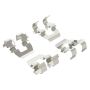 MPA 1003-0754M Quality-Built Black Series Semi-Metallic Brake Pads w/ Hardware