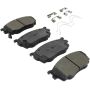 MPA 1003-0755M Quality-Built Black Series Semi-Metallic Brake Pads w/ Hardware