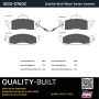 MPA 1003-0760C Quality-Built Black Series Ceramic Brake Pads w/ Hardware