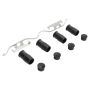 MPA 1003-0763C Quality-Built Black Series Ceramic Brake Pads w/ Hardware