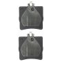 MPA 1003-0779M Quality-Built Black Series Semi-Metallic Brake Pads w/ Hardware