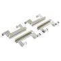MPA 1003-0785M Quality-Built Black Series Semi-Metallic Brake Pads w/ Hardware